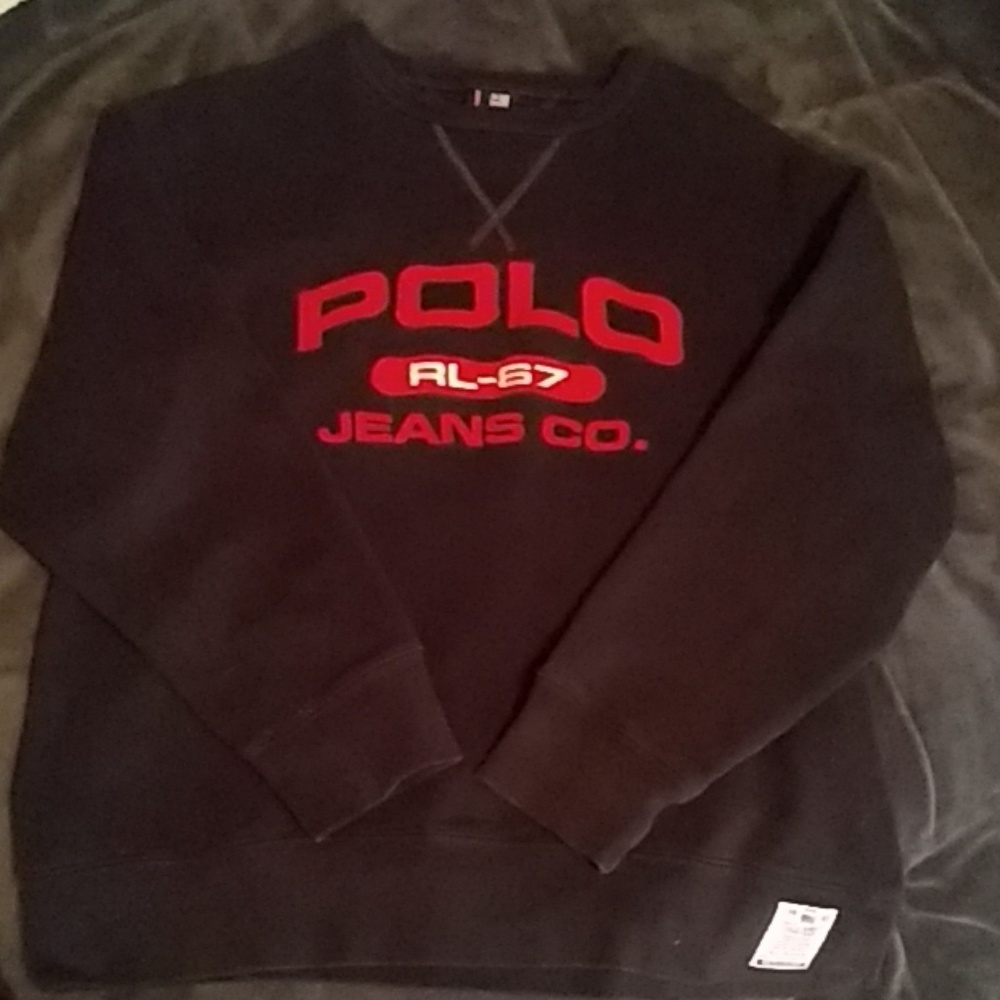 vintage polo jeans piece (large)sweatshirt